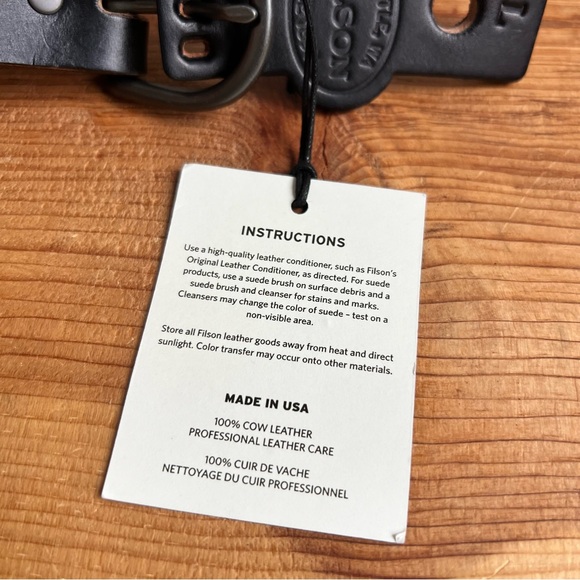 Filson Women’s Braided Workshop Belt | Horween Leather | made in USA - Picture 10 of 10